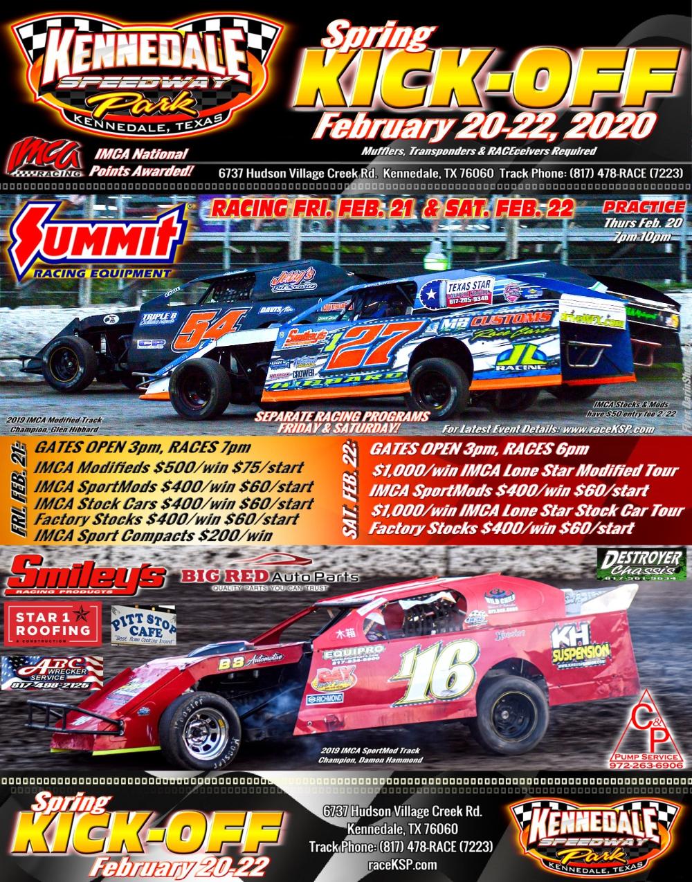 to the online home of Kennedale Speedway Park!